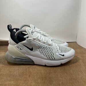 Nike Air Max 270 Women's Size 10 AH6789-100 White Black Running Athletic Shoes